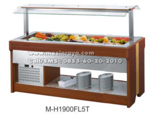 mesin pendingin island salad bar