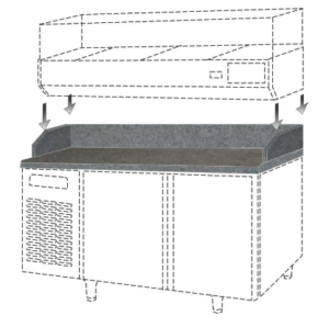 Marble Top Counter For Salad Case