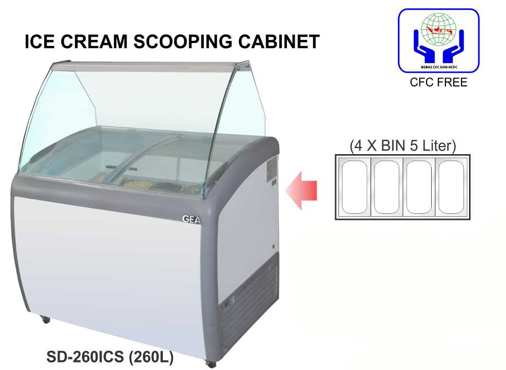 Gelato showcase