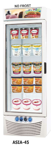 Mesin Pemajang Es Krim (Up Right Glass Door Freezer) Kapasitas Besar : SKU-403 Mesin Pemajang Es Krim (Up Right Glass Door Freezer) Kapasitas Besar : SKU-403