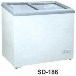 Mesin Pemajang Es Cream Kaca Datar (Sliding Flat Glass Freezer) Kapasitas 186 Liter : SD-186
