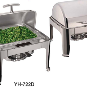Alat Prasmanan 5.5 Liter (Chafing Dish Rectangle Roll Top) : YH-722D