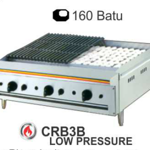 Alat Pemanggang BBQ dengan Batu Arang Ukuran Besar (Char Rock Broiler ) : CRB-3B