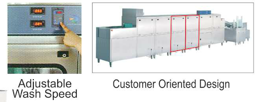 Mesin Cuci Piring Otomatis Kapasitas Kecil (Slide Conveyor Dishwasher) : SKU-6270 Mesin Cuci Piring Otomatis Kapasitas Kecil (Slide Conveyor Dishwasher) : SKU-6270