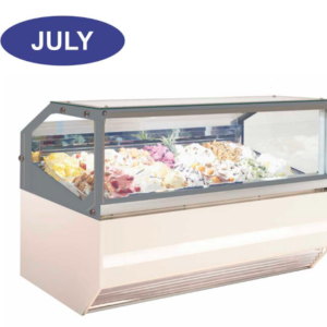 Mesin Pemajang Es Krim Gelato Kapasitas 16 Pan (JULY Gelato Showcase) : JULY-16
