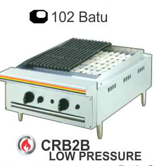 Alat Pemanggang BBQ dengan Batu Arang Ukuran Kecil (Char Rock Broiler) : SKU-923 Alat Pemanggang BBQ dengan Batu Arang Ukuran Kecil (Char Rock Broiler) : SKU-923