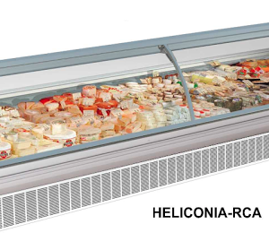 Mesin Pendingin Pemajang Makanan Model RCA Kapasitas Besar (Curve Glass Serve Counter) : RCA-250