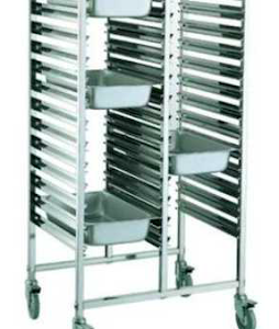 Troli Makanan 2 Rak (Gastronorm Pan Rack Trolley) : GNT-152