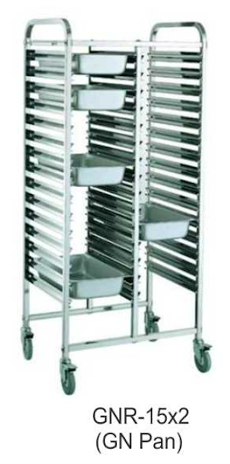 Troli Makanan 2 Rak (Gastronorm Pan Rack Trolley) : SKU-6327 Troli Makanan 2 Rak (Gastronorm Pan Rack Trolley) : SKU-6327