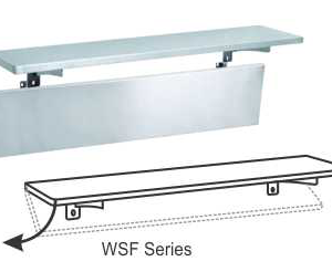 Rak Dinding Tempel Papan Ukuran Kecil (Stainless Steel Solid Wall Shelf) : WSF-90