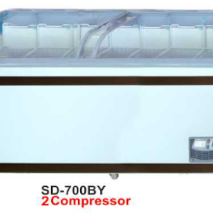 Mesin Penyimpan Es Cream Pintu Geser (Sliding Curve Glass Freezer) Kapasitas 700 Liter : SD-700BY