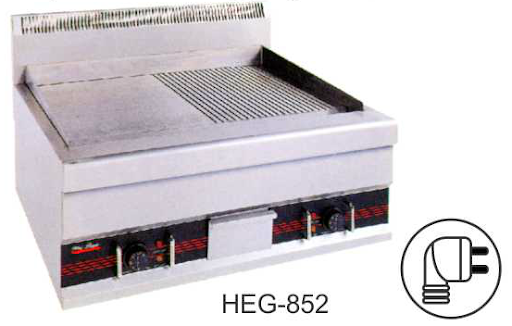 Alat Panggang Datar Bergerigi Listrik (Electric Half-Grooved Griddle) : SKU-5702 Alat Panggang Datar Bergerigi Listrik (Electric Half-Grooved Griddle) : SKU-5702