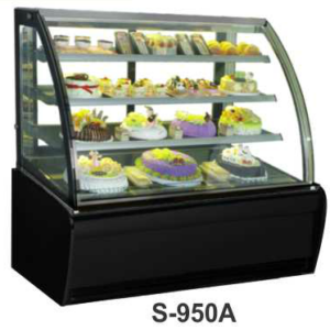 Mesin Pemajang Kue Kaca Cembung 3 Rak (Cake Showcase) Kapasitas 400 Liter : S-950A