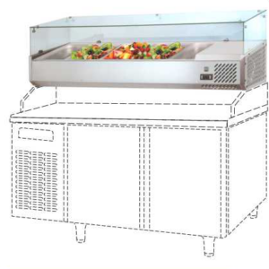 Mesin Pendingin (Salad Case) : VRX395-1500