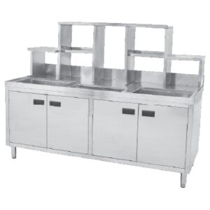 Lemari Stainless Dapur (S/S Buble Tea Cabinet) : TC-180