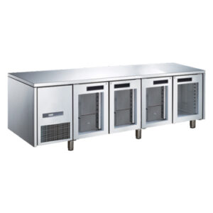 Mesin Penyimpan Makanan (Glass Door S/S Under Counter) : M-RW6T4DDDD