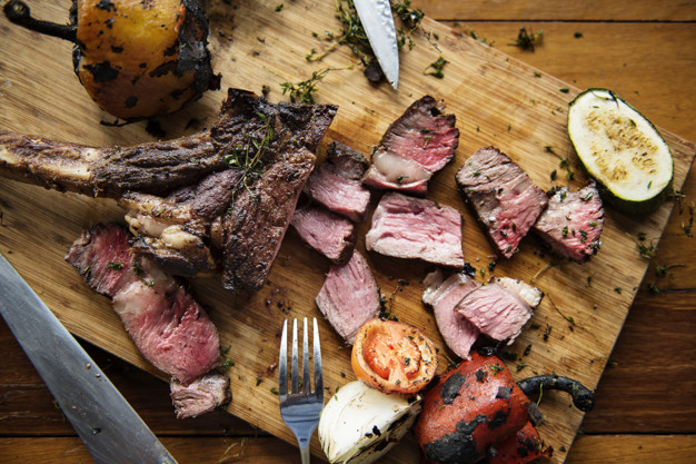 Cutted Beef Steak Cuisine Concept