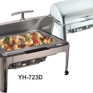 Alat Prasmanan 9 Liter tanpa Penutup Kaca (Chafing Dish Oblong Roll Top without Window Lid) : YH-723D Alat Prasmanan 9 Liter tanpa Penutup Kaca (Chafing Dish Oblong Roll Top without Window Lid) : YH-723D