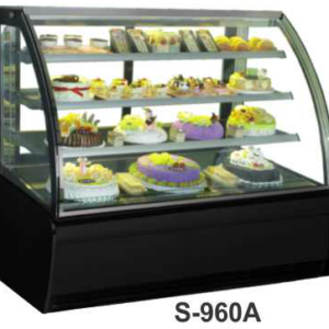 Mesin Pemajang Kue Kaca Cembung 3 Rak (Cake Showcase) Kapasitas 500 Liter : S-960A