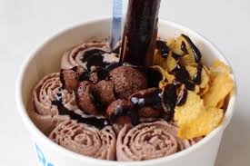 mesin pembuat es krim gulung