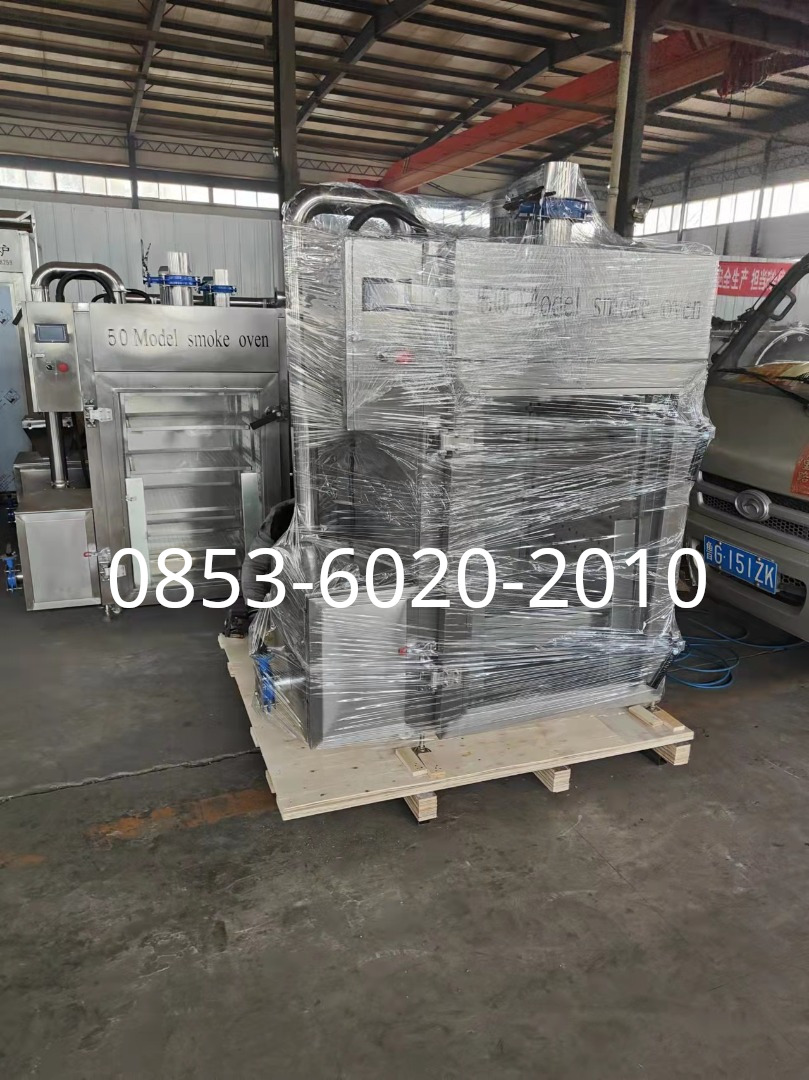 mesin pembuat ikan asap modern siap dikirim